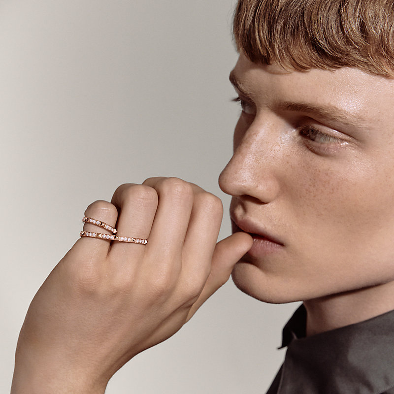 Hermès Clou d'H double ring, View: , view 3 of 3