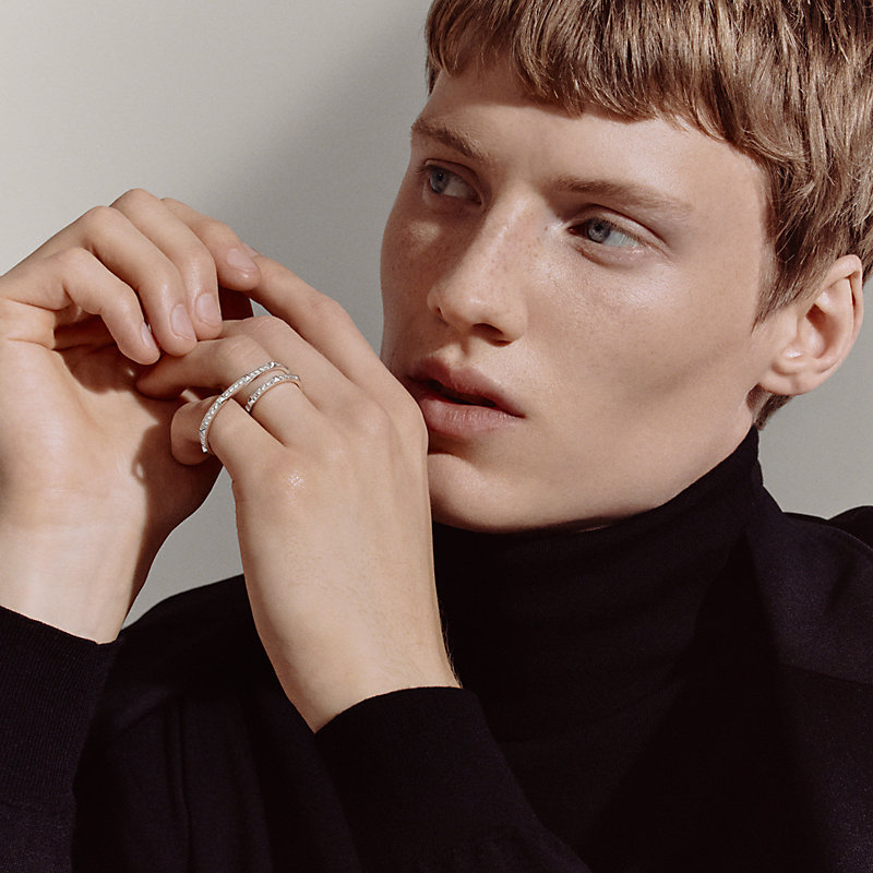 Hermès Clou d'H double ring, View: , view 3 of 3