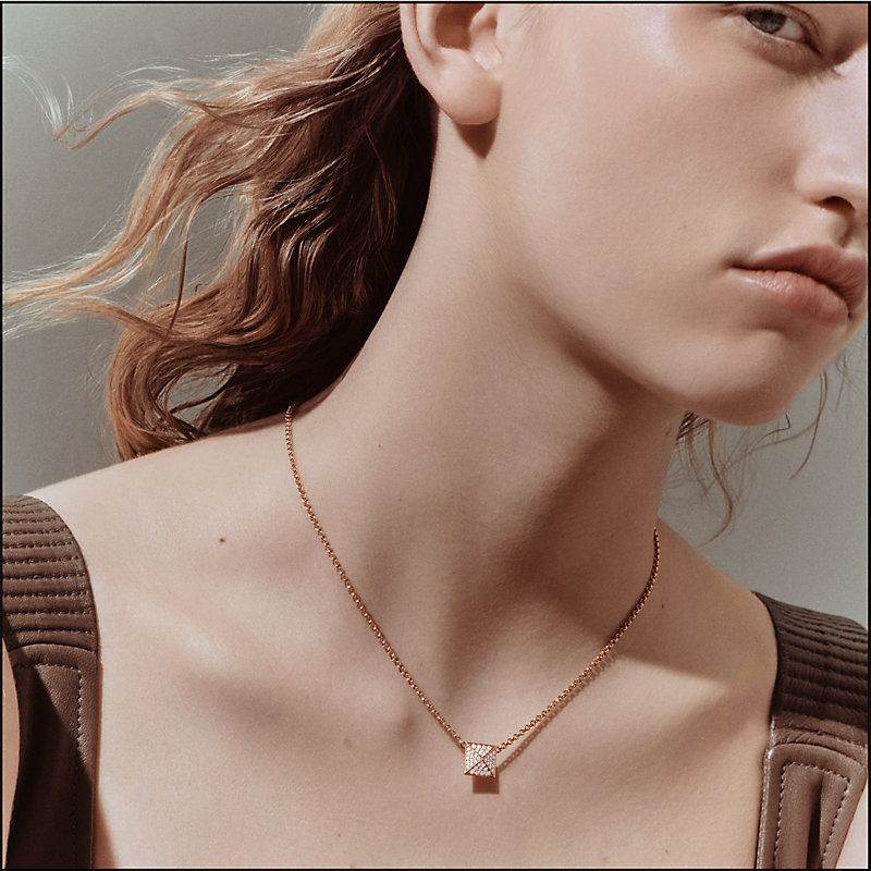 hermes h pendant necklace