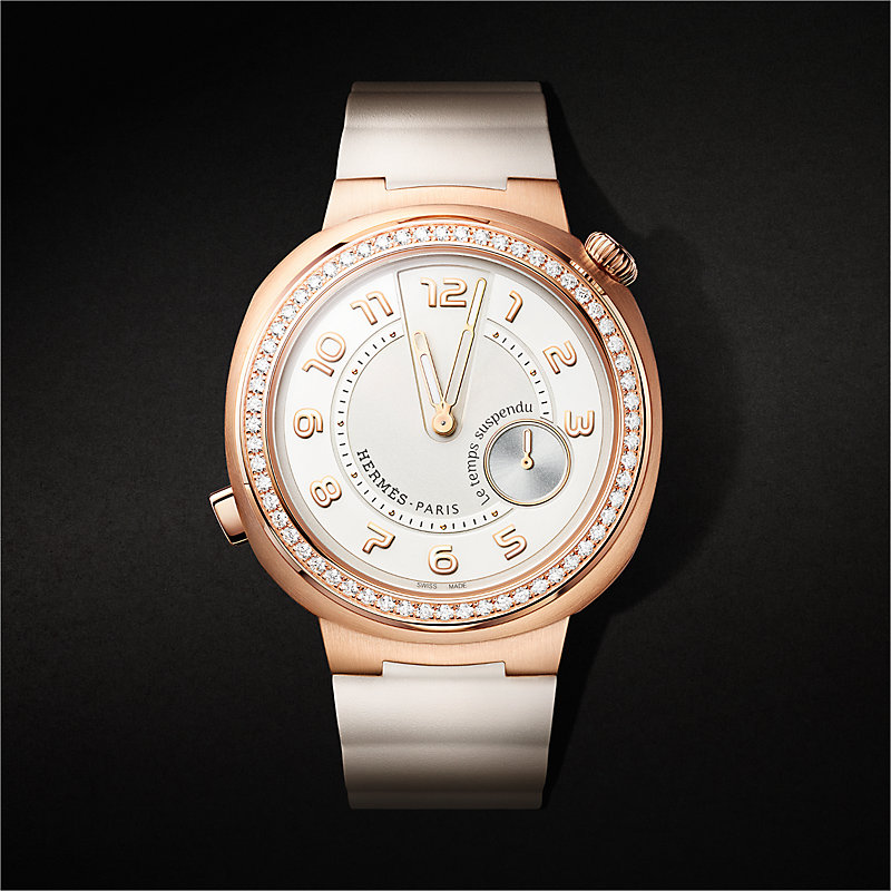 Hermès Cut Le Temps Suspendu watch, Large model, 39&nbsp;mm