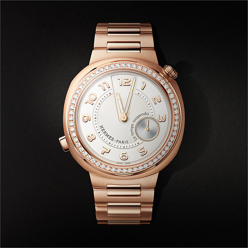 Hermès Cut Le Temps Suspendu 워치, 라지 모델, 39mm
