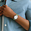 Hermès Cut watch, Large model, 36&nbsp;mm, View: Worn, worn, view 3 of 5