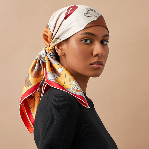 Hermes Dress Code double face scarf 90 | Hermès Saudi Arabia