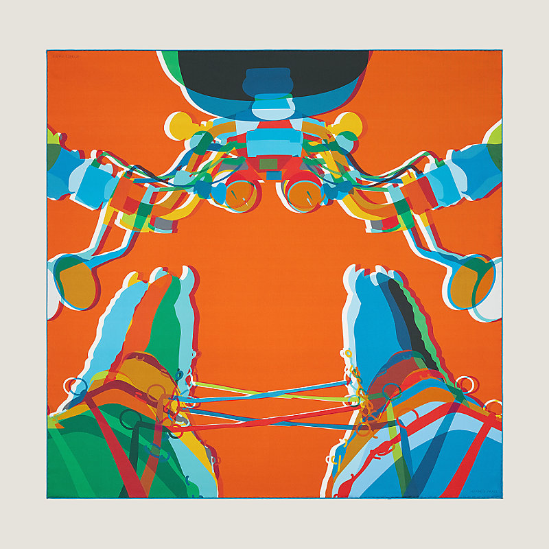 Hermes, Drive Me Crazy double face scarf 90 | Hermès UK