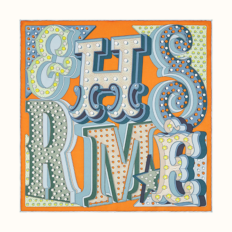 hermes electrique scarf 45