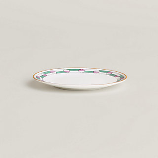 Hermès en Contrepoint bread and butter plate n°1 - Grey | Hermès USA