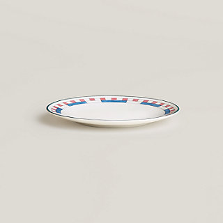 Hermès en Contrepoint bread and butter plate n°3 - Grey | Hermès USA