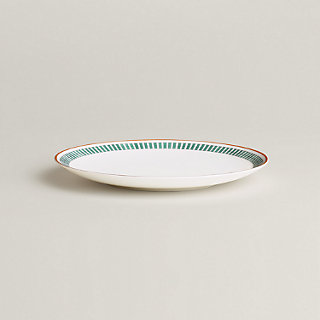 Hermès en Contrepoint dessert plate n°2 - Grey | Hermès USA