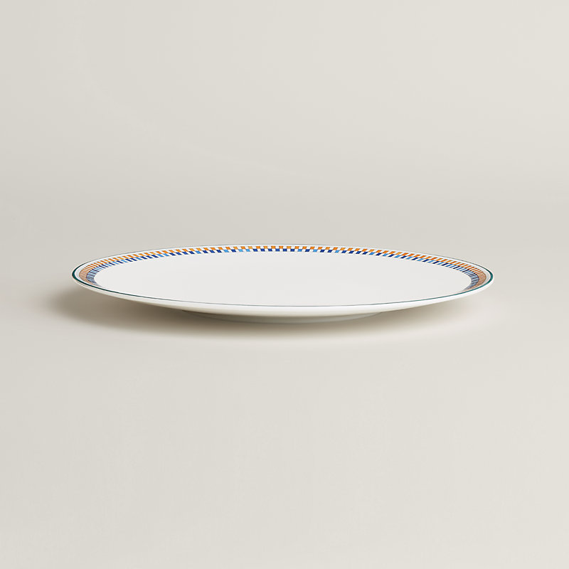 Hermès en Contrepoint dinner plate n°1 - Grey | Hermès USA