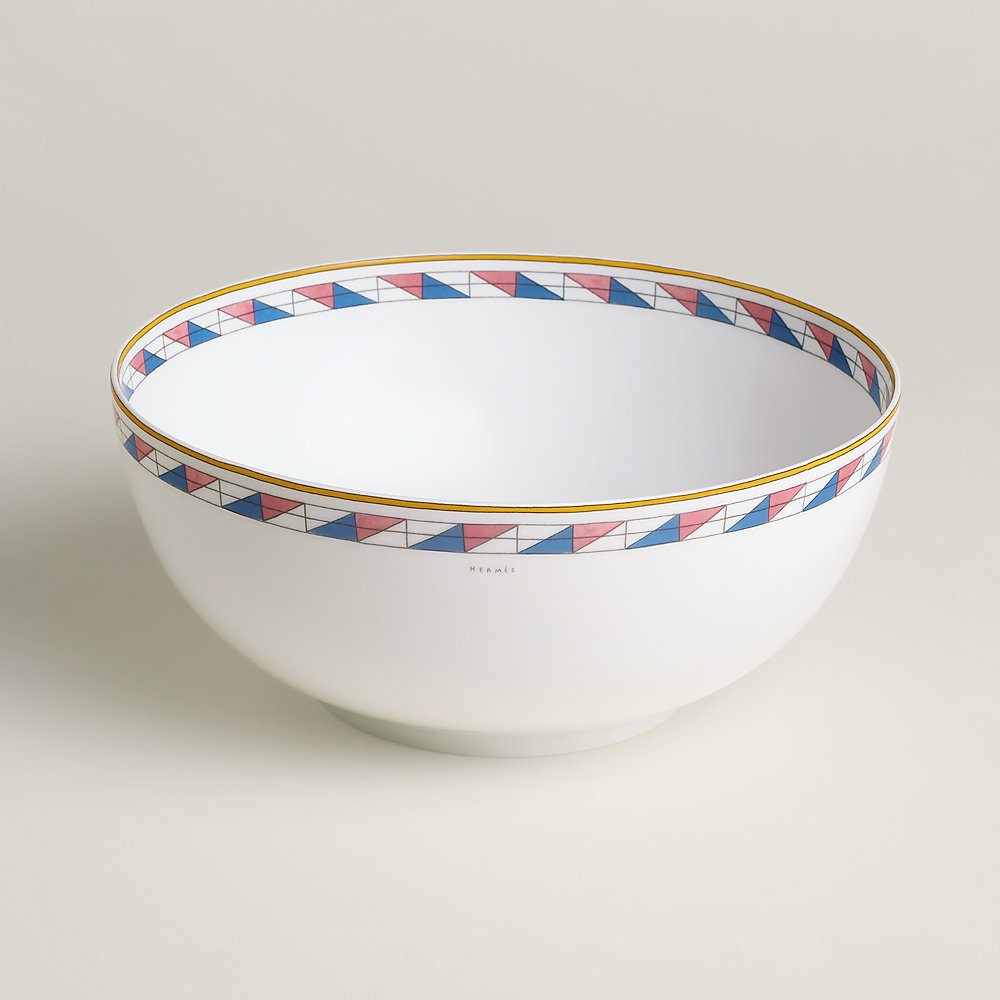 Hermès en Contrepoint salad bowl, large model - Grey | Hermès USA