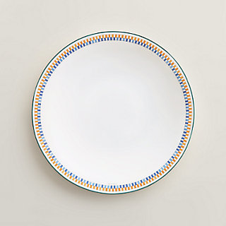 Hermès en Contrepoint set of 3 dinner plates - Grey | Hermès USA