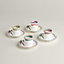 Hermès en Contrepoint set of 4 coffee cups and saucers, View: Back, back, view 3 of 3