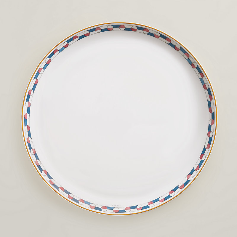 Hermès en Contrepoint tart platter - Grey | Hermès USA