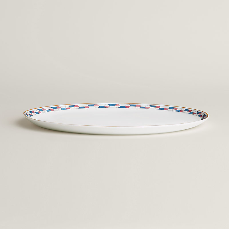Hermès en Contrepoint tart platter - Grey | Hermès USA