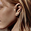 View: Worn, Hermès Ex-Libris earrings, very small model