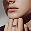 Hermès Grand Jete solitaire engagement ring, large model, View: Worn, worn, view 2 of 2