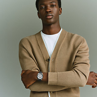 Hermès H08 watch, 42 mm - Green | Hermès USA