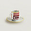 Hermès Hippomobile coffee cup and saucer n°1, View: Worn, worn, view 3 of 3