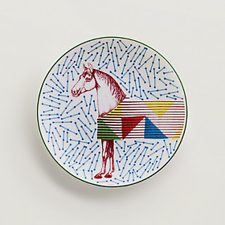 Hermès Hippomobile dessert plate n°4 | Hermès USA