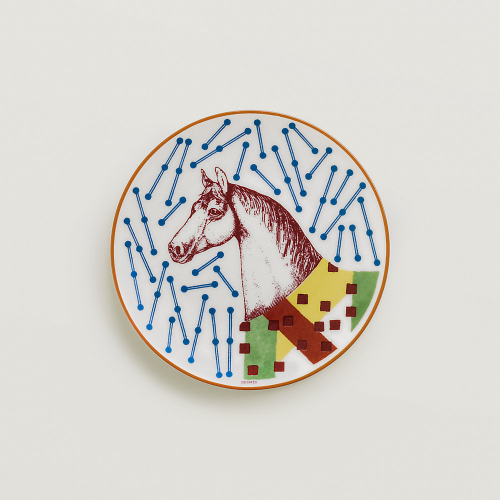 hermes plates horses