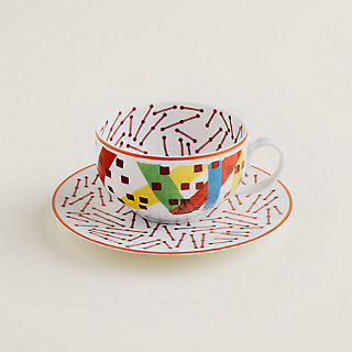 Hermès Hippomobile tea cup and saucer n°1 | Hermès USA