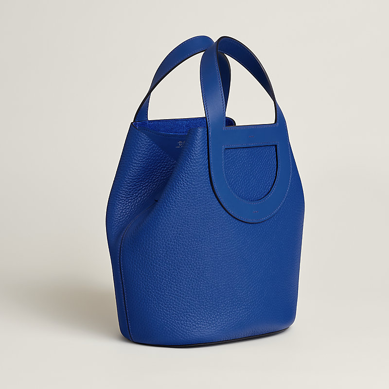 Hermes discount blue handbag