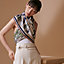 Hermès Locomotion shawl 140, View: Worn, worn, view 2 of 3