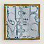 Hermès metallique scarf 100, View: Flat, flat, view 1 of 2