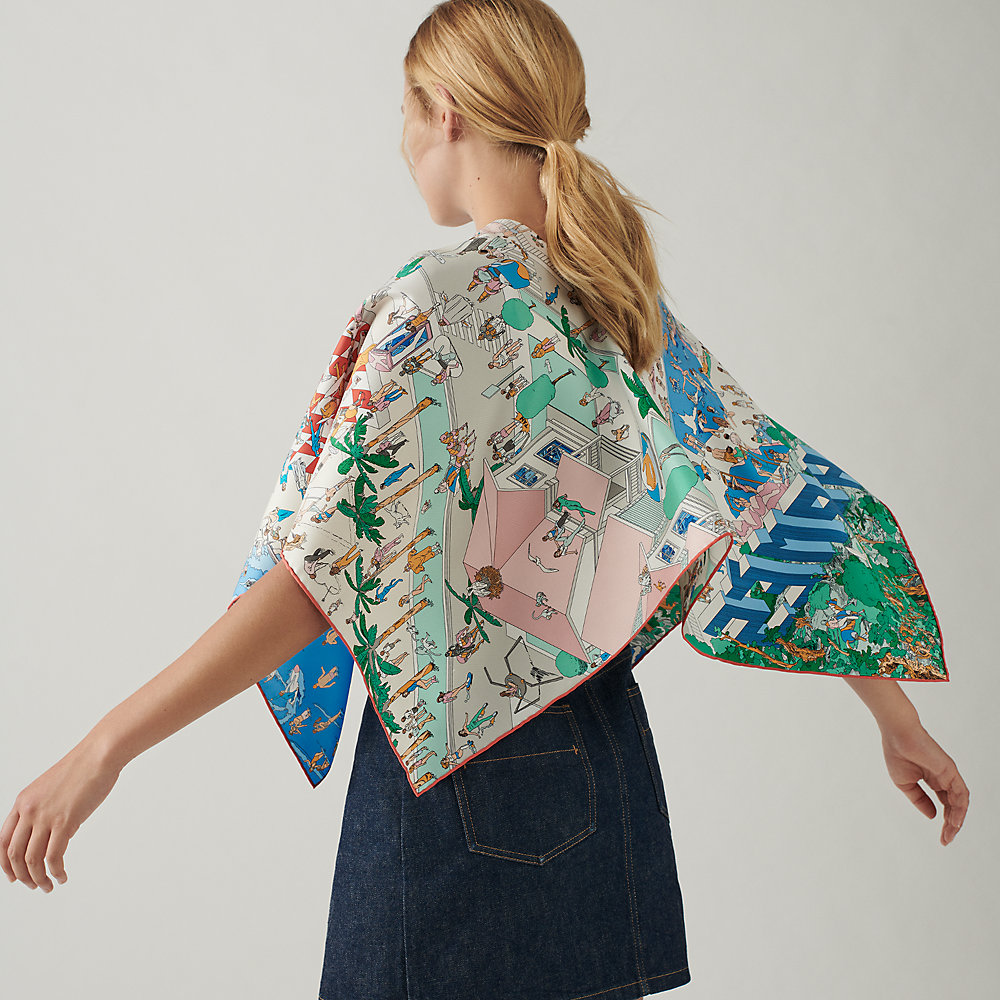 hermes beach scarf