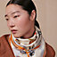 Hermès Parade scarf 90, View: Worn, worn, view 3 of 4