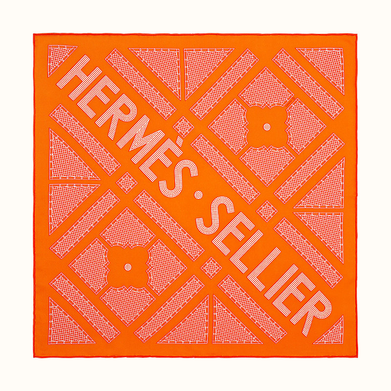 hermes sellier scarf 45