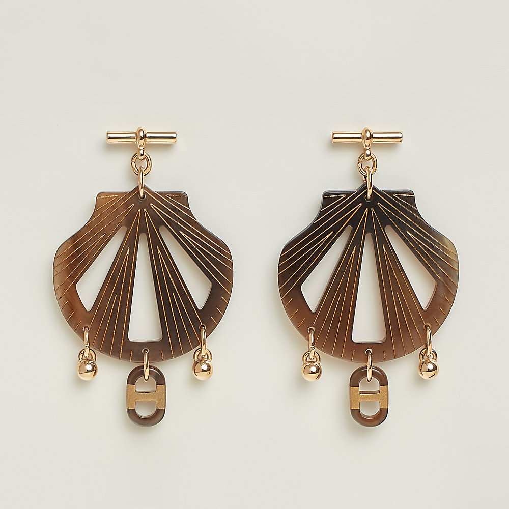 Hermès sur Mer earrings, large model | Hermès UK