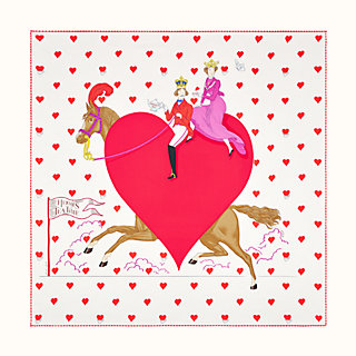 hermes heart scarf