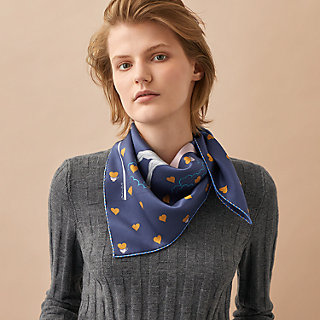 hermes polka dot scarf