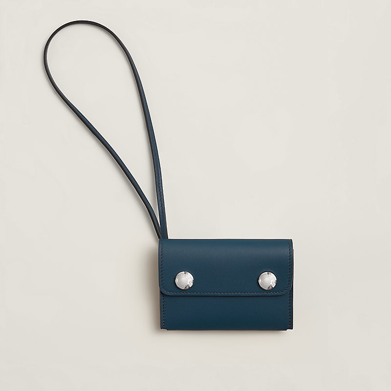 HERMES エルメス ジップザップ ポルトクレ ケース カードホルダー Hermèsnap card holder - Blue | Hermès Macau SAR