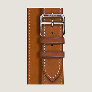 Heure H Medium model 30 mm Double Tour Watch Strap | Hermès