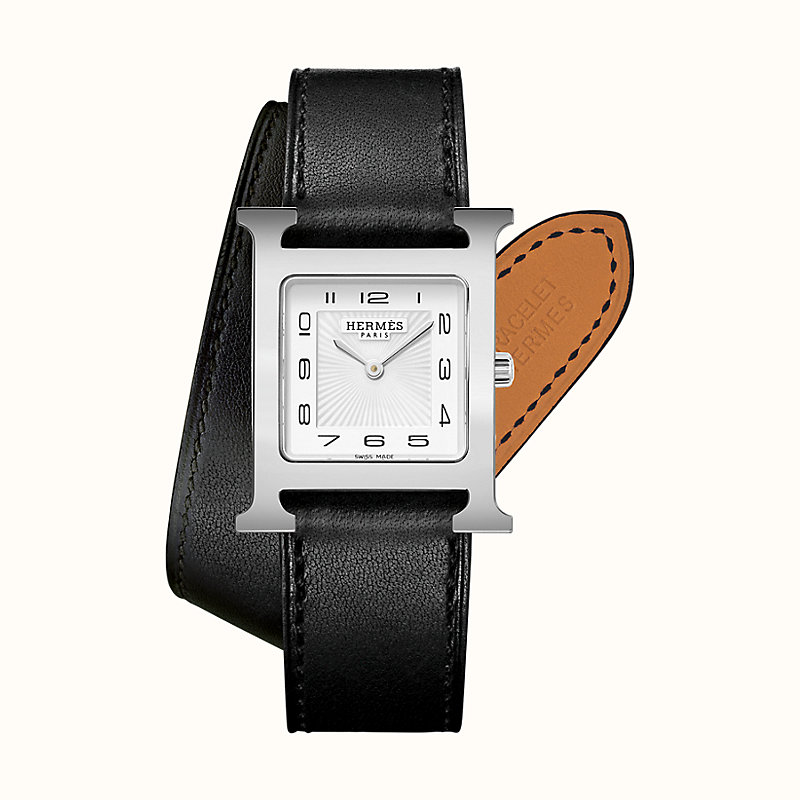 hermes black watch strap