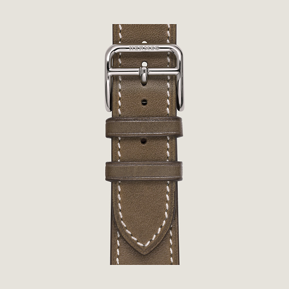 H Full Grain Leather Belt Strap Without Buckle Interchangeable 