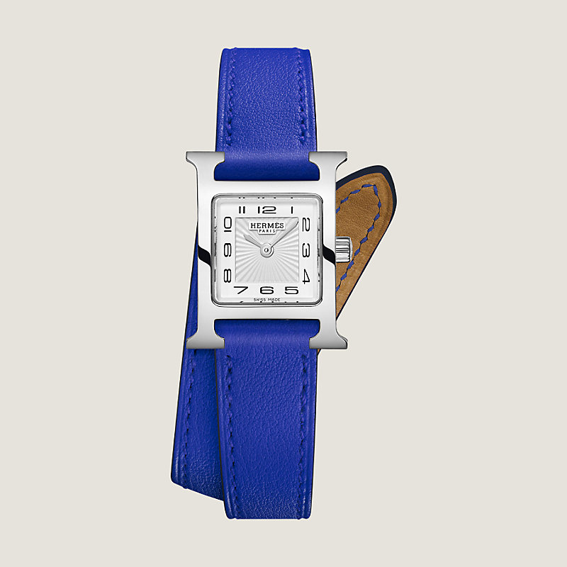 Heure H Mini model 21 mm Double Tour Watch Strap | Hermès USA
