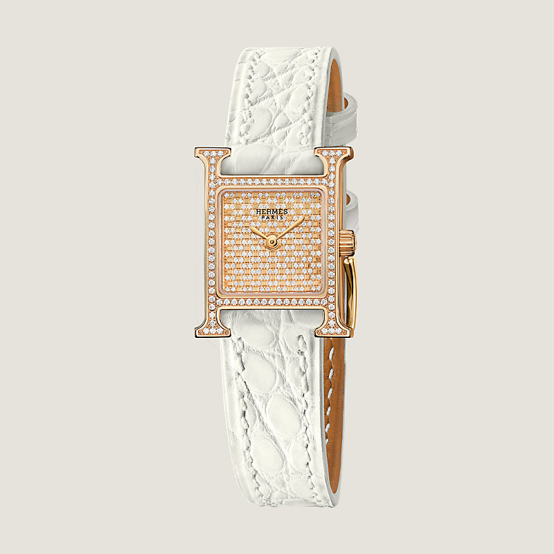 Heure H Mini Plumetis watch, Mini model, 21&nbsp;mm