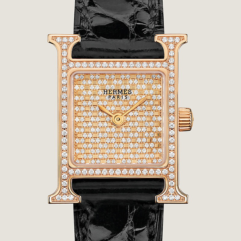 Heure H Mini Plumetis watch, Mini model, 21&nbsp;mm