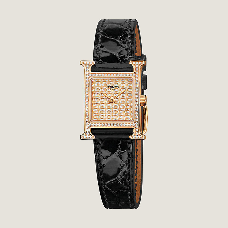 Heure H Mini Plumetis watch, Mini model, 21&nbsp;mm