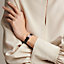 Heure H Mini Plumetis watch, Mini model, 21&nbsp;mm, View: Worn, worn, view 2 of 4