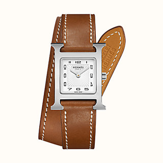 hermes leather watch