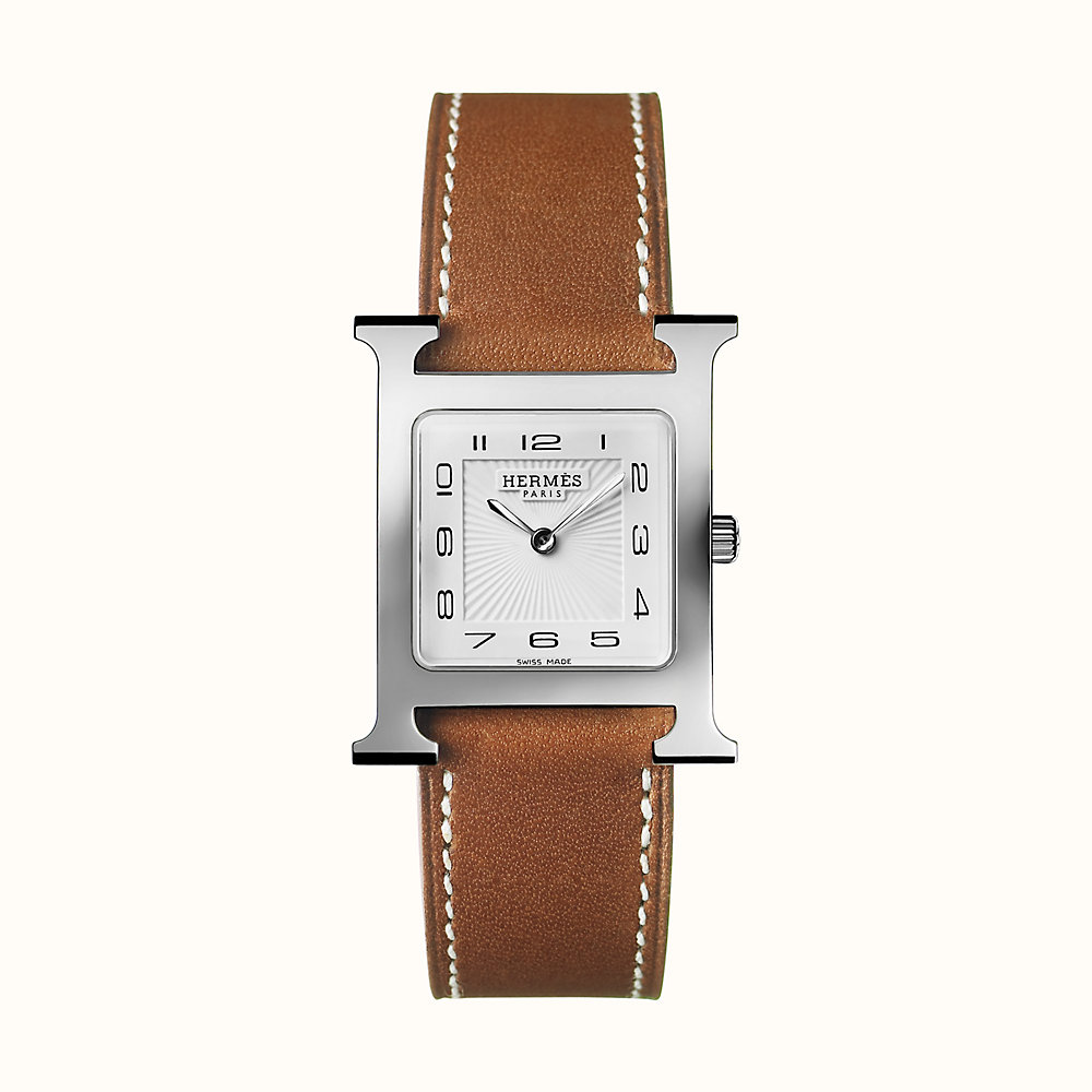 hermes h hour watch size