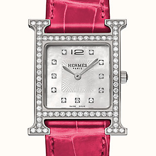 hermes heure h watch diamonds