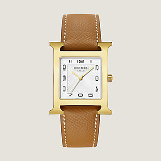 Hermes h best sale watch gold