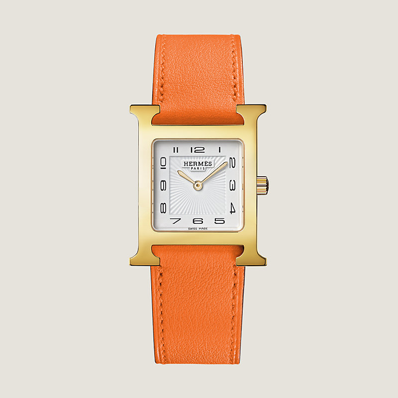 Hermes watch orange strap new arrivals