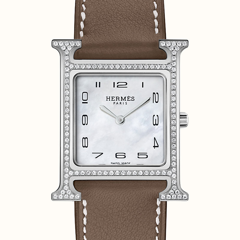 hermes watch diamond h