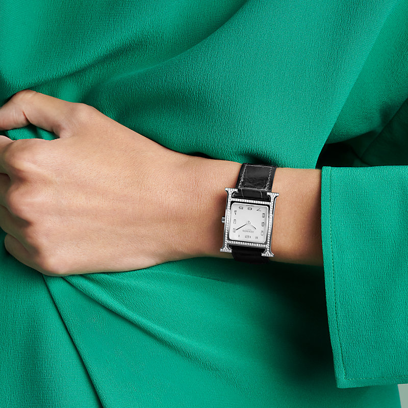 Hermes Heure H Watch, Medium Model, 30 mm, Women's, Women's Watches Watches